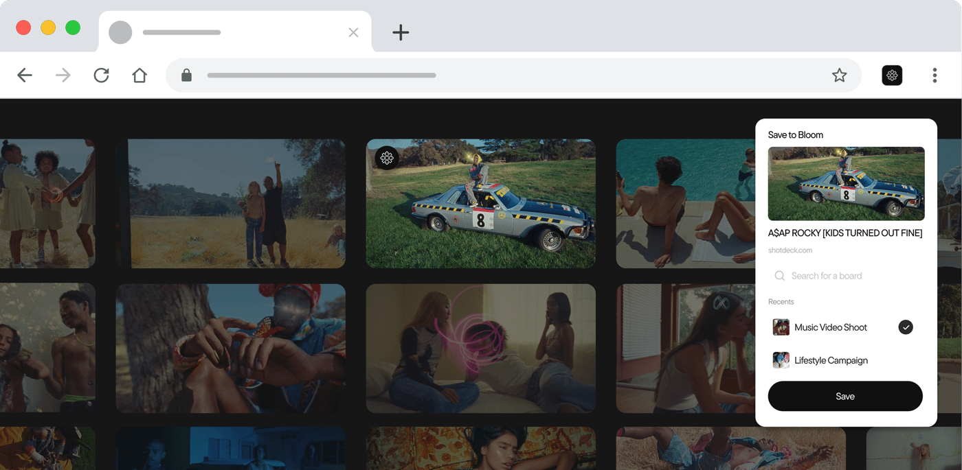 Browser extension capture flow in Bloom